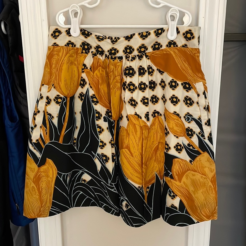 Anthropologie Floral Skirt